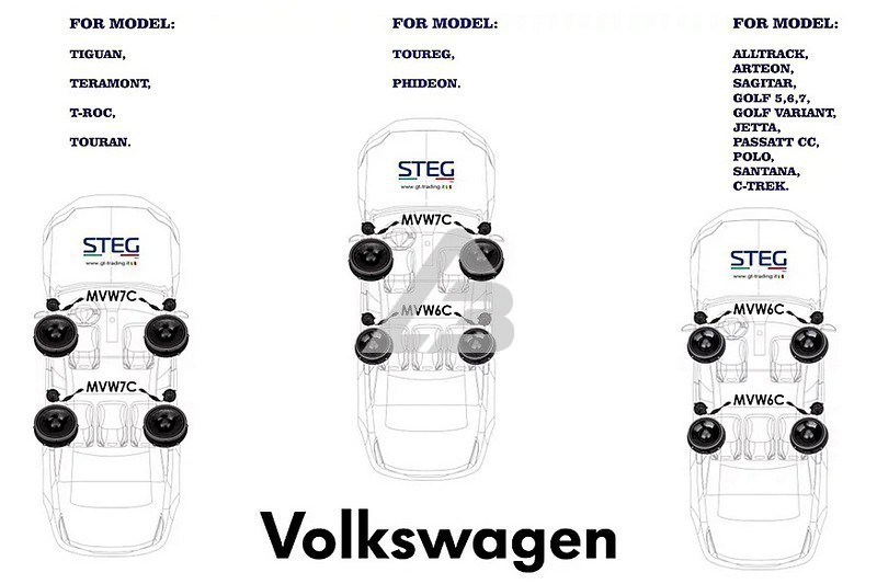 Акустическая система STEG Volkswagen MVW6C