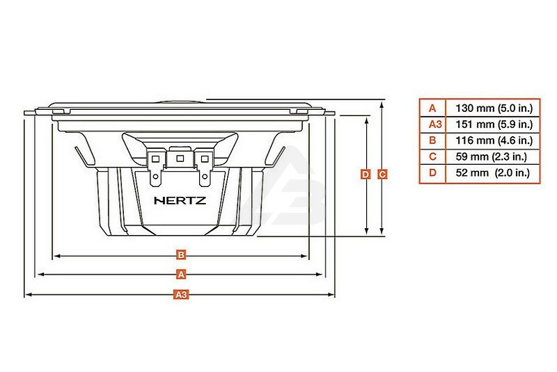 Коаксиальная акустика Hertz DCX 130.3