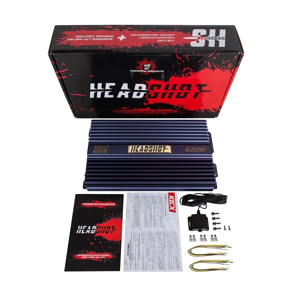 4-канальный усилитель Kicx HeadShot HS-41